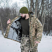 Куртка-бушлат статутна піксель ЗСУ (Омні-Хіт) Omni-Heat)