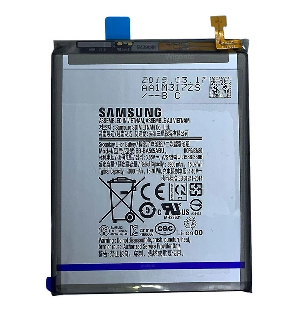 Акумулятор Samsung EB-BA205ABN BA305ABU BA505ABU оригінал Китай Galaxy A20 A30 A30S A50 4000 mAh
