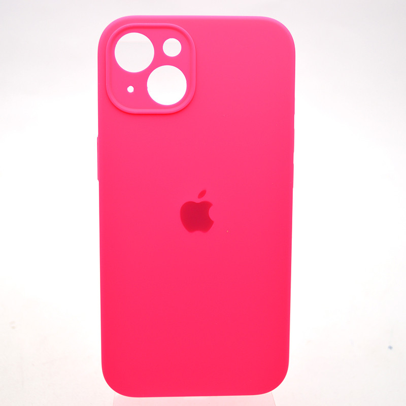 Силіконовий чохол накладка Silicon Case Full Camera для iPhone 15 Plus Fluorescent Color, фото 1
