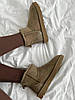 Зимові Жіночі Черевики UGG Mini Brown Metallic Suede / УГГ Міні Металік Суейд Коричневі, фото 6