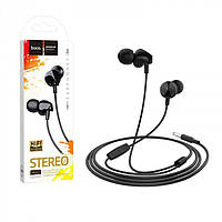 Дротові навушники з мікрофоном Hoco M60 Чорні, 1.2м вакуумні навушники, гарнітура для телефону та ПК
