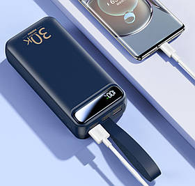 Павербанк Remax RPP-522, 22.5W, 30000 мАг, Темно-синій