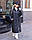 Пальто жіноче еко хутро + підкладка розміри: 42-52 (4кв) "LAVANDA" недорого від прямого постачальника, фото 5