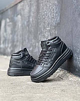 Мужские зимние черные кроссовки 41-45р топ качество утепленные кроссовки на меху эко-кожа для мужчин