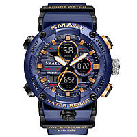 Часы наручные Smael 8038 Original (Dark Blue)-LVR | Мужские наручные часы