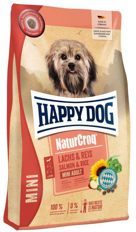 Сухий корм Happy Dog Naturcroq Mini Lachs & Reis 4 кг з лососем та рисом для дорослих собак порід міні, фото 1