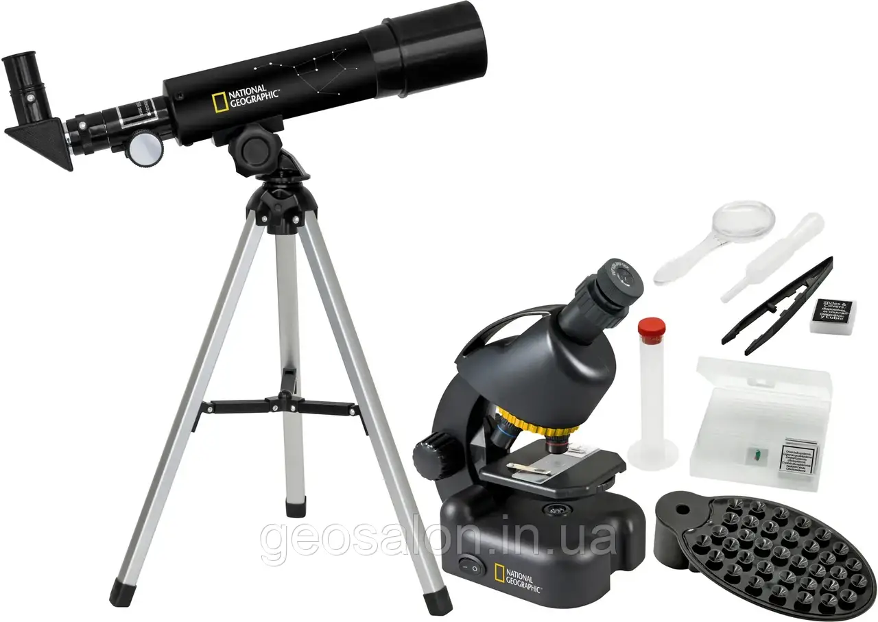 Мікроскоп National Geographic Junior 40x-640x + Телескоп 50/360