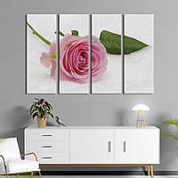 Картина на холсте KIL Art Одинокая роза на снегу 149x93 см (981-41)