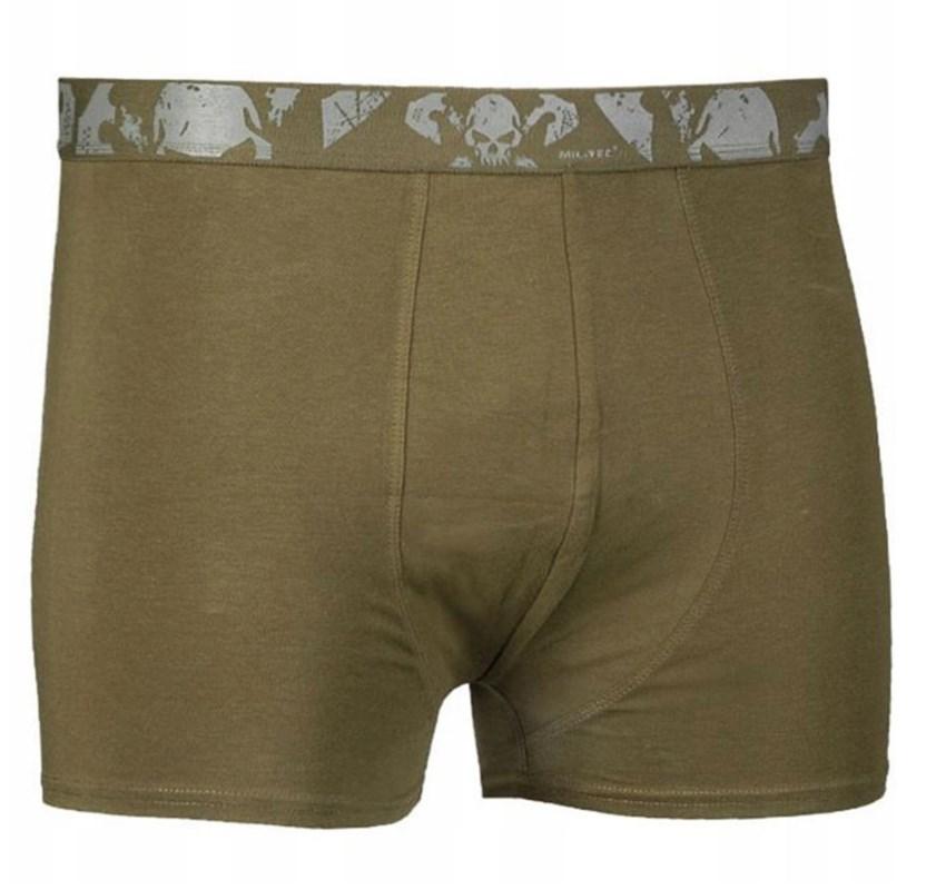 Труси боксери (2 шт. у комплекті) Sturm Mil-Tec Boxer Shorts Skull колір Olive 11200101
