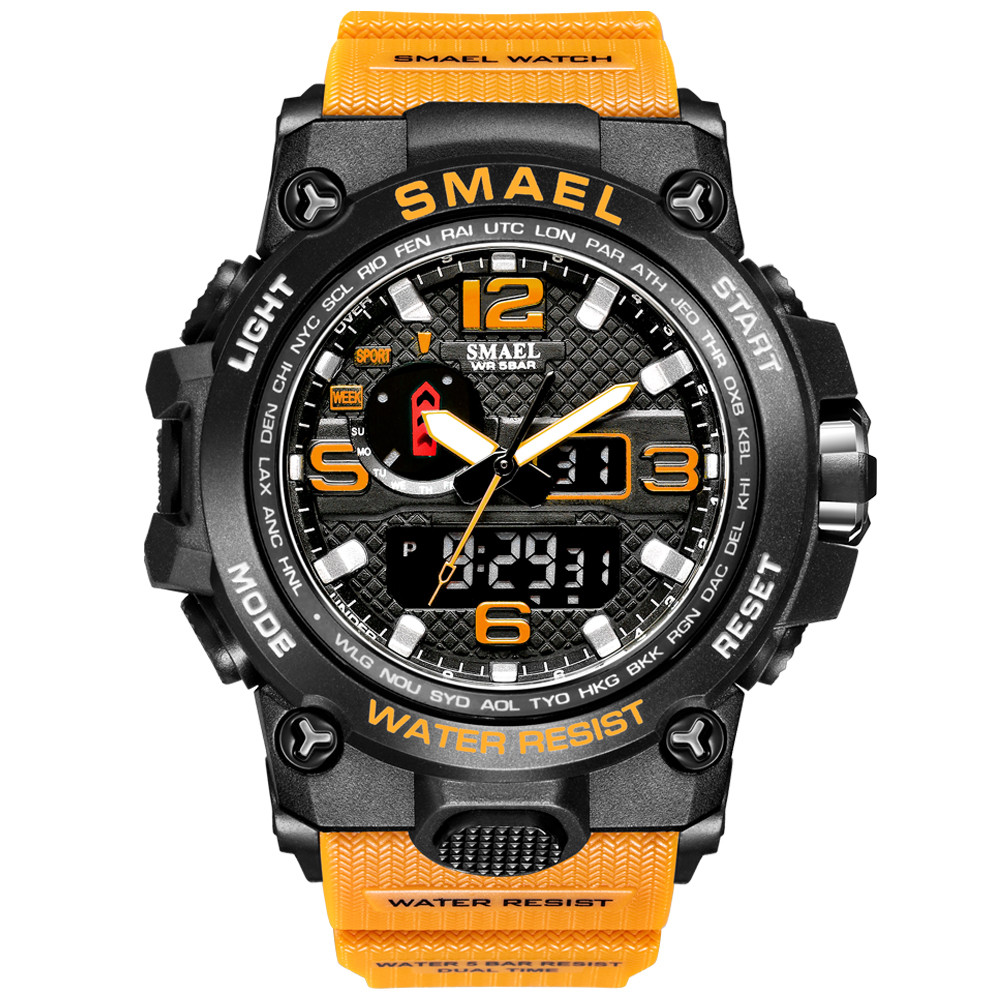Часы наручные Smael 1545D Original (Orange)-ЛВР | Наручные часы - фото 1 - id-p2039477424