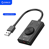 Внешняя звуковая карта ORICO SC2 USB AUX 3.5 мм mini-jack