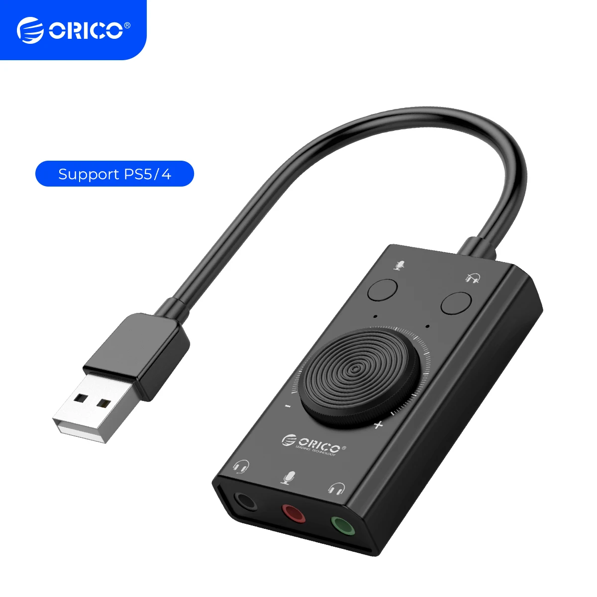 Внешняя звуковая карта ORICO SC2 USB AUX 3.5 мм mini-jack: продажа ...