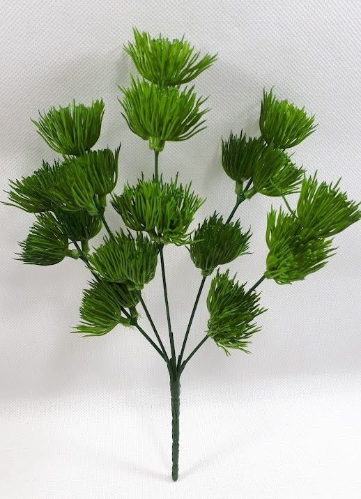 Зелена(потімніше)"сосна гімалайська" 29см пластик штучний новорічний декор