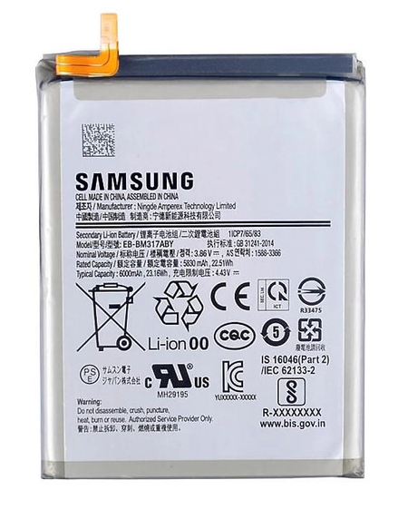 Акумулятор Samsung EB-BM317ABY Galaxy M31s M317F, оригінал Китай 5830 mAh