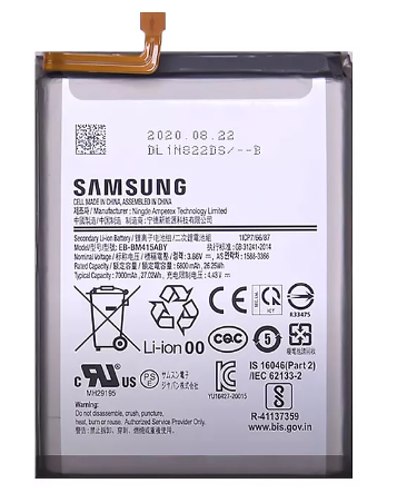 Акумулятор Samsung EB-BM415ABY оригінал Китай Galaxy M51 M515F, M62 F62 7000 mAh