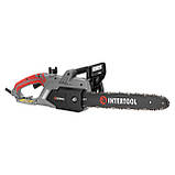 Пила ланцюгова електрична 2400 Вт, шина 40 см, боковий двигун INTERTOOL DT-2201, фото 4