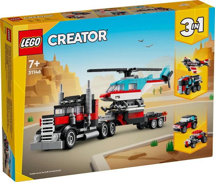 Lego Creator Бортова вантажівка з гелікоптером 31146