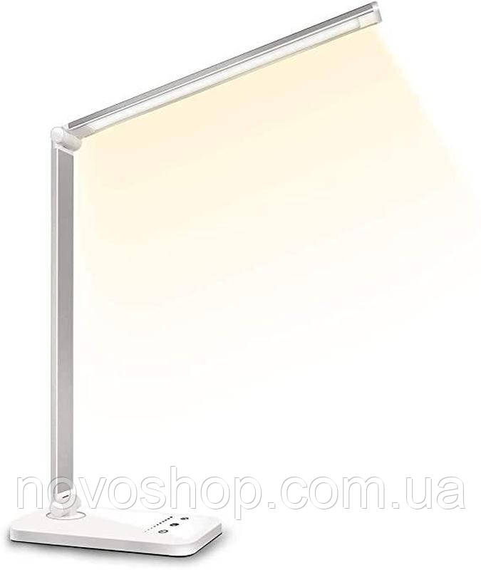 Настільна Led лампа сенсорна з регульованою яскравістю QM019 з USB-портом для заряджання