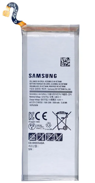 Акумулятор Samsung EB-BN930ABE BN935ABA оригінал Китай Galaxy Note 7 N930F 3500 mAh