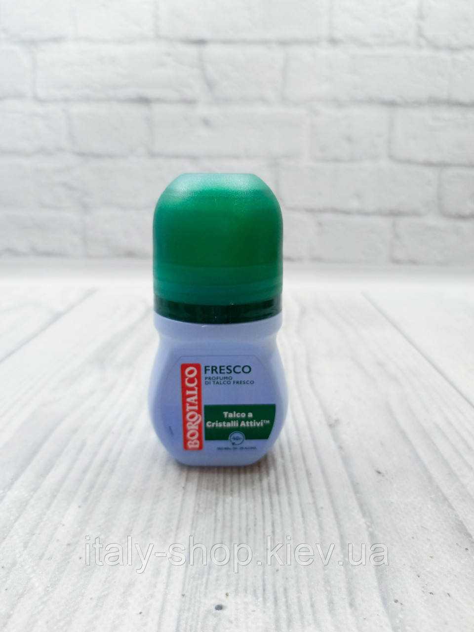 Дезодорант кульковий BorotalcoFresco Talco a Cristalli Attivi 50 мл Італія, фото 1