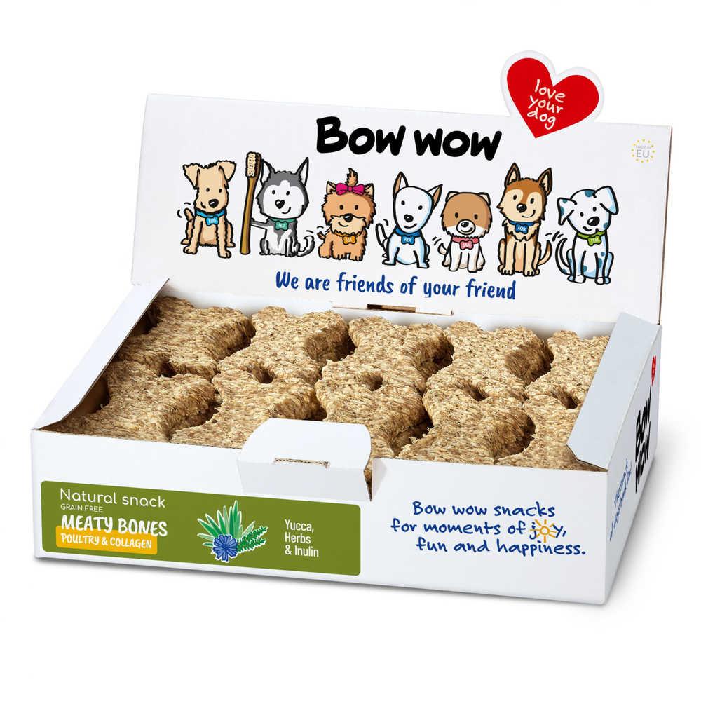 Ласощі для собак кісточки з куркою та колагеном Bow wow 30 шт/уп
