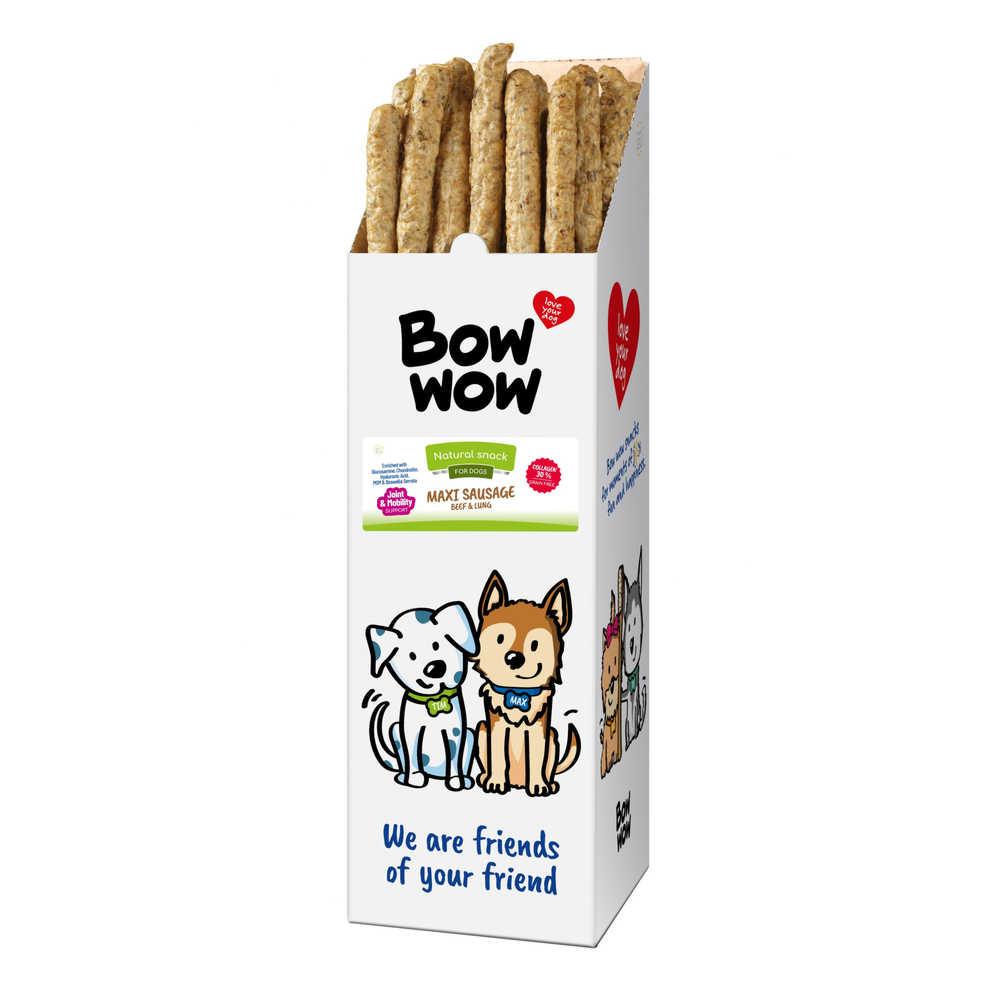 Ласощі для собак ковбаски з легенями 52-55 см Bow wow 40 шт/уп