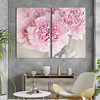 Картина на холсте KIL Art Прекрасные розовые пионы 111x81 см (792-2)