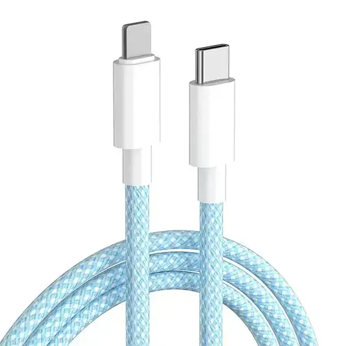 Шнур для айфона Type C Lightning 1 метр у тканинному обплетенні, usb з ...