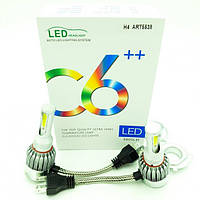 Комплект LED-лампи LED Headlight 6500K 3800Lm з охолодженням на чипах, набір