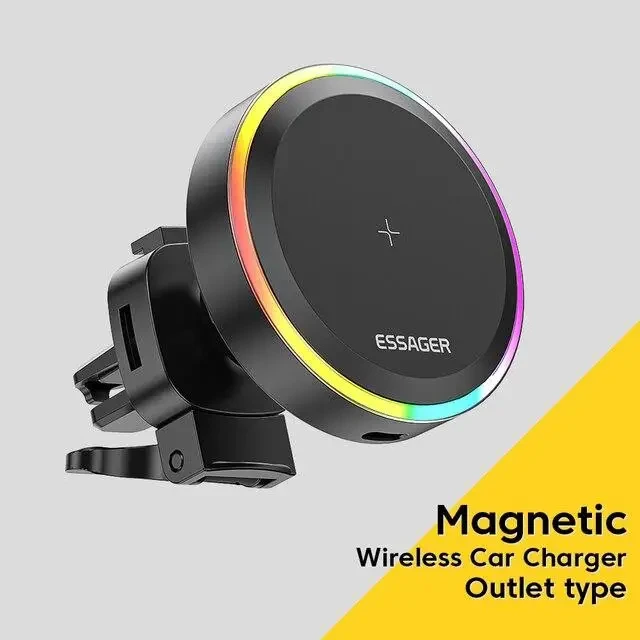 MagSafe тримач у машину з охолодженням ESSAGER MTL01 для айфона iPhone магнітний тримач для телефона в машину тримач