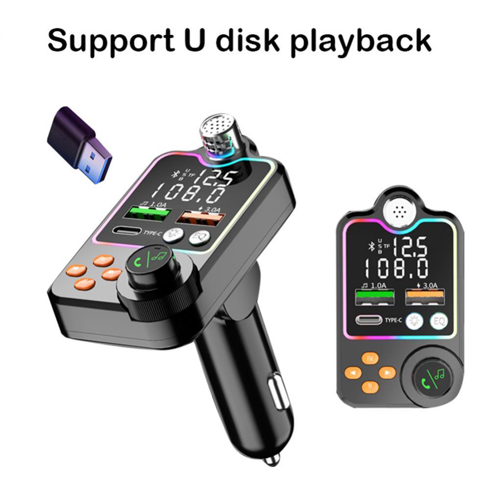 FM-модулятор Q15 / Bluetooth / QC3.0, PD / Type-C/