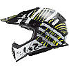 МОТОШОЛОМ ЕНДУРО LS2 MX437 FAST EVO VERVE КОЛІР BLACK WHITE, фото 3