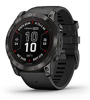 Смарт-годинник Garmin Fenix 7X Pro Sapphire Solar Carbon Gray DLC Titanium with Black Band (010-02778-54)