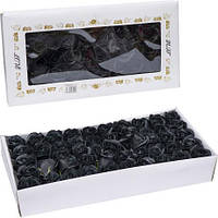 Від 50 шт. Квітка для декору "Троянда Чорна - Мило подарункове" 81-10 купити дешево оптом в інтернет-магазині