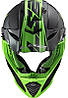 МОТОШОЛОМ ЕНДУРО LS2 MX437 FAST EVO ROAR КОЛІР MATT BLACK GREEN, фото 3