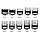 Набір універсальних насадок для машинки для стрижки волосся з металічною кліпсою чорні 10 штук, 1,5-25 мм, фото 2