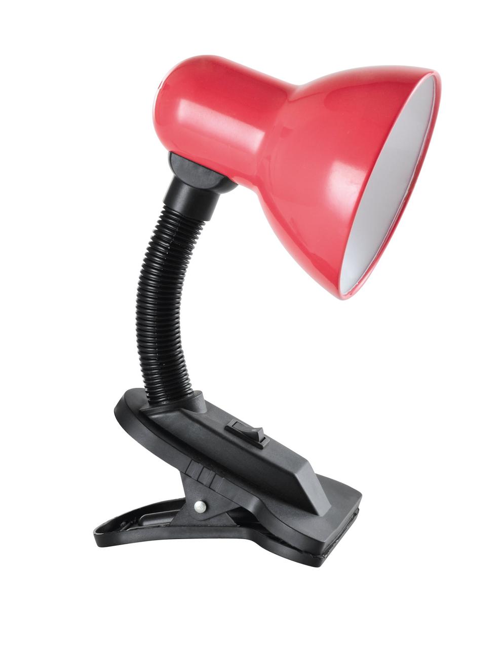 Лампа настольная Sirius TY 1108B на одну лампочку с прищепкой (красная) - фото 1 - id-p2039575618
