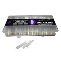 Типсы гелевые длинные 240 шт для наращивания ногтей Starlet Professional Soft Gel Tips 4