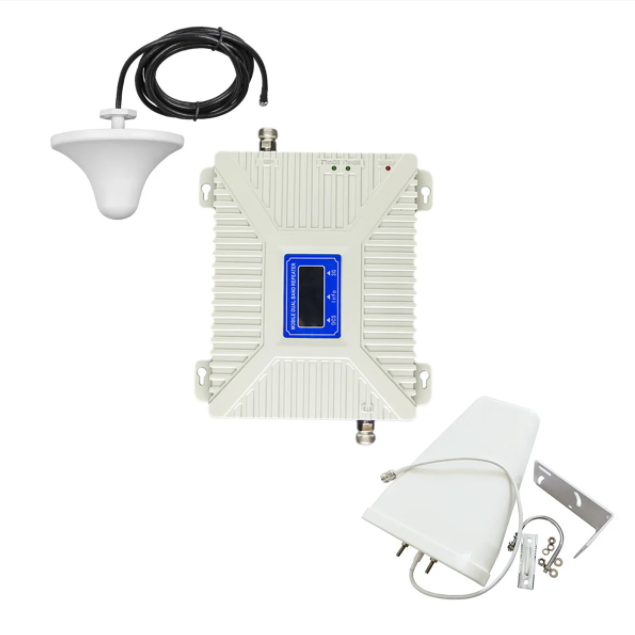 Комплект Репітер 2 діапазон 900/1800 МГц підсилювач мобільного голосового зв'язку та інтернету Aspor з антеною 10