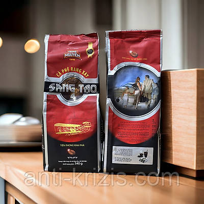 В'єтнамська натуральна мелена кава "Творчість" No4 (Sang Tao No4, TRUNG NGUYEN) 340г, NEW 2025