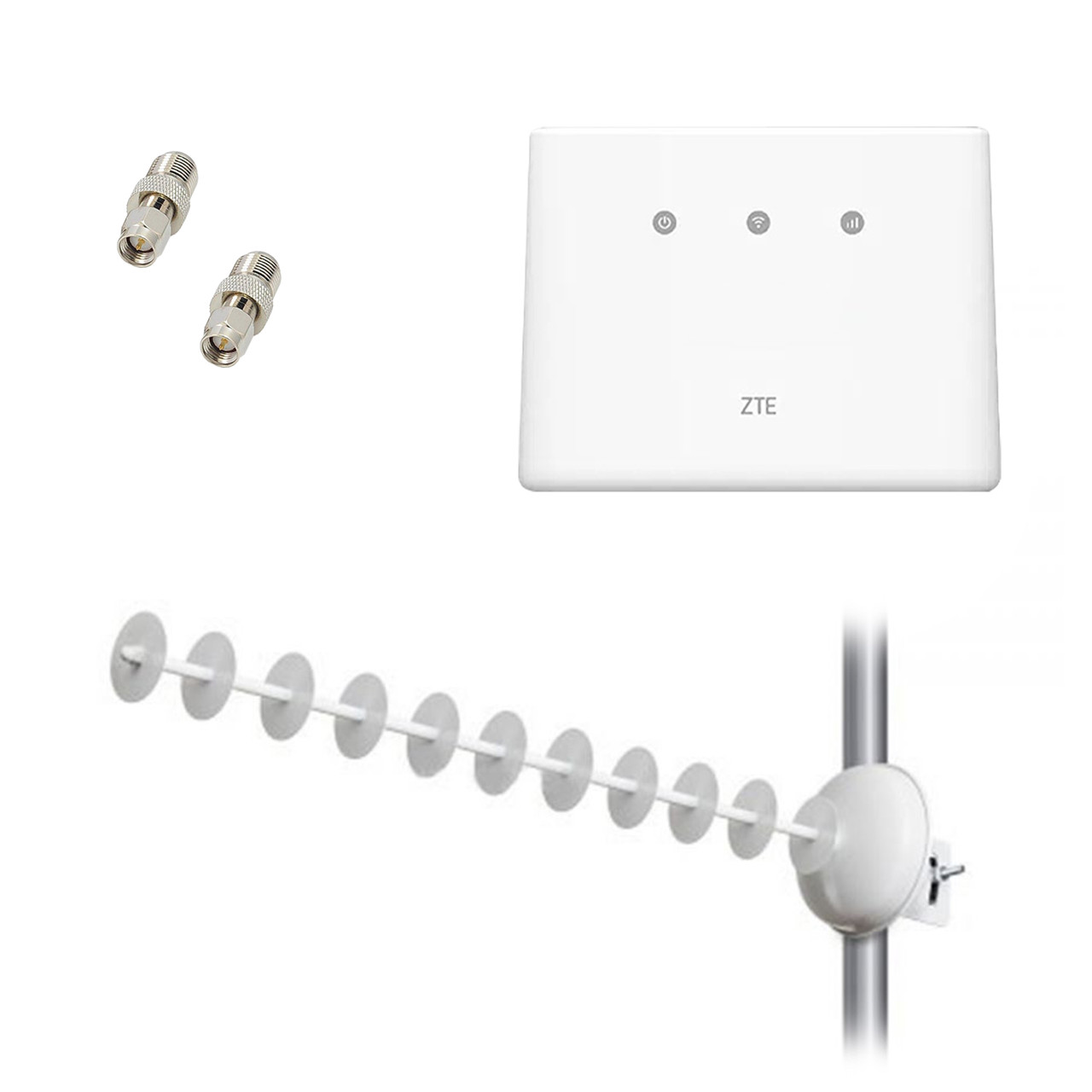 Комплект "4G LTE Wi-Fi роутер ZTE MF293N + Антена Стріла MIMO 3G, 4G, 4.5G LTE 1700-2170 МГц (20 дб)"