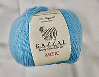 Пряжа полушерстяная GAZZAL Artic Газзал Артик 19 голубой 50% мериносовая шерсть, 25% микрофибра, 25% полиакрил