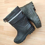 Чоловічі гумові (піна) зимові утеплені напівчоботи. Чорні теплі черевики Payas 41-45, фото 4