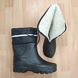 Чоловічі гумові (піна) зимові утеплені напівчоботи. Чорні теплі черевики Payas 41-45, фото 7