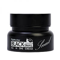 Крем для лица и шеи с экстракт муцина черной улитки FarmStay Black Snail All in One Cream 100 ml