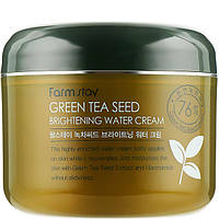 Осветляющий крем для лица с зеленым чаем Farmstay 76 Green Tea Seed Brightening Water Cream 100 g