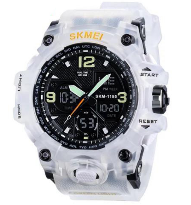 Годинник наручний SKMEI, WHITE 1155BWT, 9735