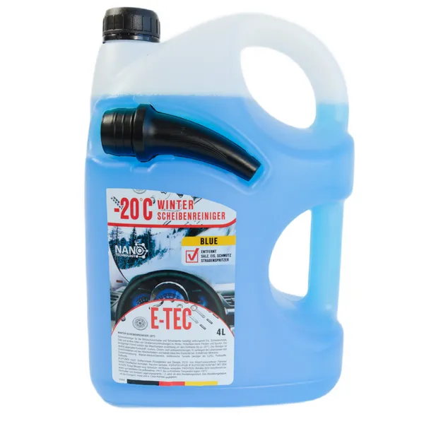 Омивач скла зимовий "-20" 4 л, синій (E-TEC)