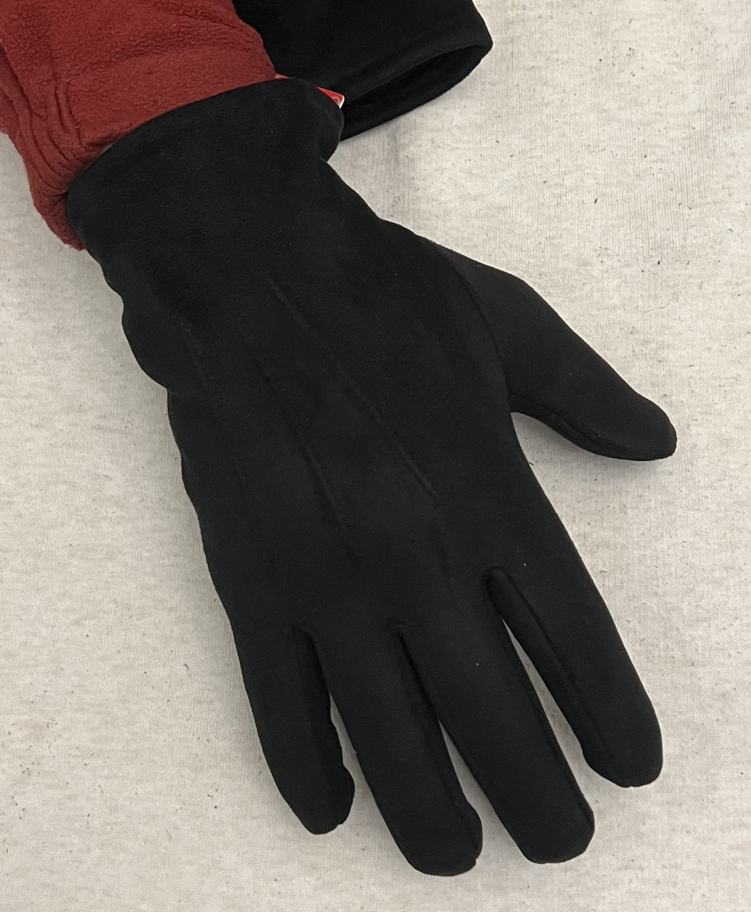 Чоловічі рукавички з еко-замші, фото 1