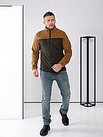 Ексклюзивна тепла кофта для чоловіків L-109 Сірий, 48